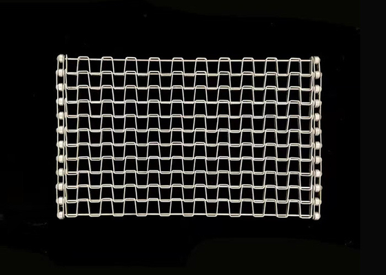 Mesh 1&quot; × 1&quot; Metal Honeycomb Conveyor Belt For Fiber Laser