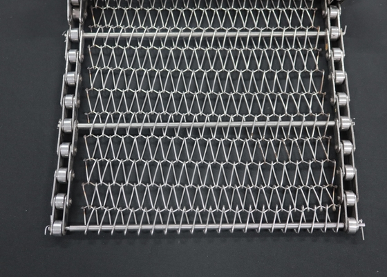 304 Stainless Steel Balanced Weave Conveyor Belt Bread Baking Chain Link Wire Mesh