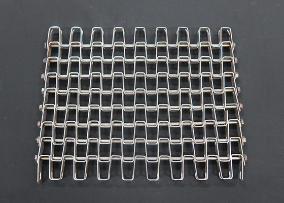 Food Grade Stainless Steel Honeycomb Wire Mesh Conveyor Belt For Food Cooling And Freezing