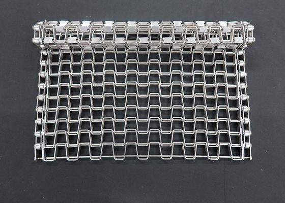 Customized Size Stainless Steel Flat Wire Honeycomb Mesh Conveyor Belt