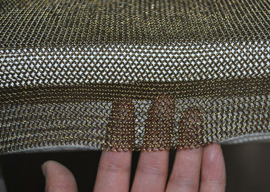 Golden Colour Welded Chainmail Cutting Glove For Safety , Chainmail Kitchen Glove