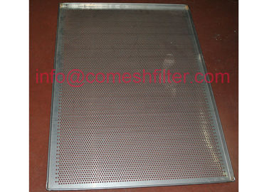 Stainless Steel 304 Perforated Drying Mesh Wire Tray , Punching Trays