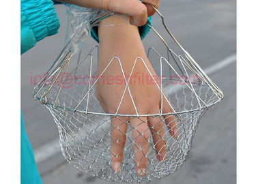 Durable Fold Steam Rinse Fry Food Net Cook Chef Basket Strain Kitchen Tool