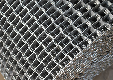 Honeycomb Wire Mesh Conveyor Belt , Metal Mesh Belt With Clinched Edge