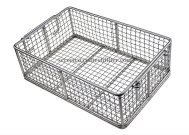 316 316L Polishing Metal Wire Basket For Storage / Washing / Drying