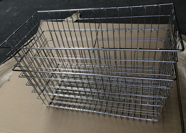 Stainless Steel 304 Welded Wire Storage Basket / Kitchen Drawer Basket
