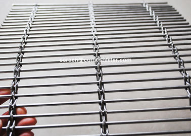 Curtain Coil Drapery Decorative Wire Mesh Stainless Steel / Aluminum Materials