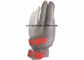 Three Fingers 304L Butcher Stainless Steel Gloves With Hook Strap