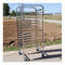 304 Stainless Steel Rack Trolley For Catering Equipment , Silver Color