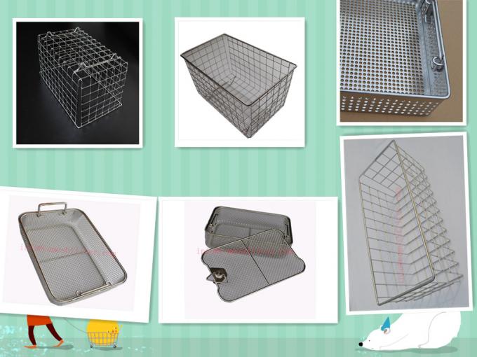 Ultrasonic Cleaning Stainless Steel Wire Baskets Storage Vegetable Washing