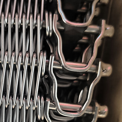 Latest company news about stainless steel wire mesh cooling conveyor belt