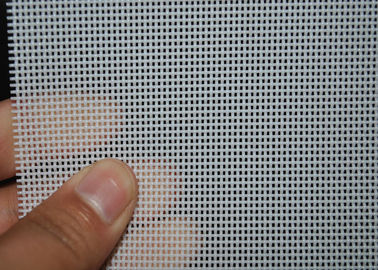 White 2 Shed Plain Weave Mesh Material Fabric For Conveyor , OEM ODM Service
