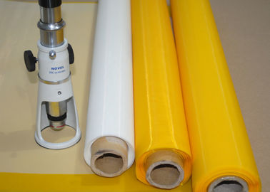 Low Elasticity 102 Inch Polyester Bolting Cloth , 110 Mesh Screen For Ceramics Printing