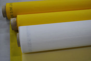 77T 100%Polyester Screen Printing Mesh For Ceramics Printing WIth Yellow Color