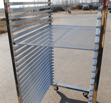 304 Stainless Steel Trolley Rack Polishing / Sandblasting Surface Treatment