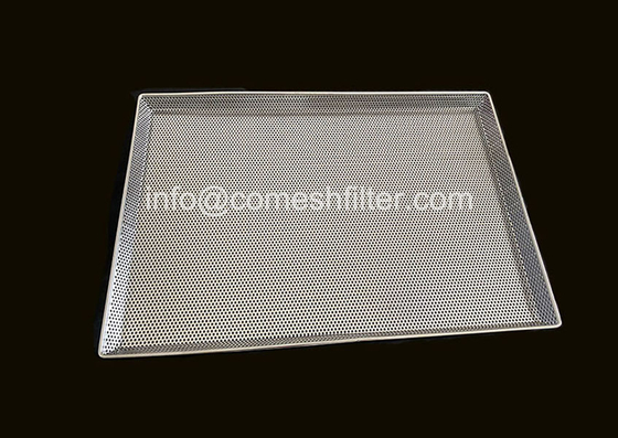 Durable Rectangle Antirust Ss Wire Mesh Tray For Industrial Application