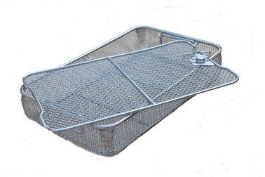 316L Stainless Steel Disinfection Cleaning Basket For Surgical Instrument
