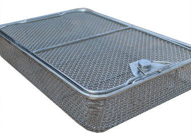 45*34cm Medical sterilization baskets Stainless Steel Wire Mesh 5mm Hole size