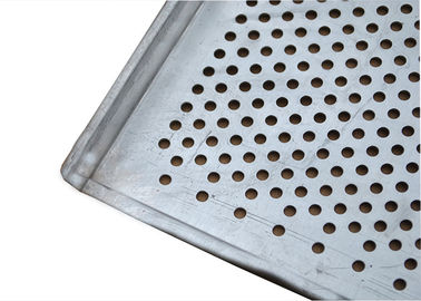 Flat And Perforated Aluminium Baking Tray With Raised Edges 20mm Tray Height
