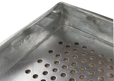 Metal Perforated Aluminum Wire Mesh Tray For Food Industries , 600X400 Size