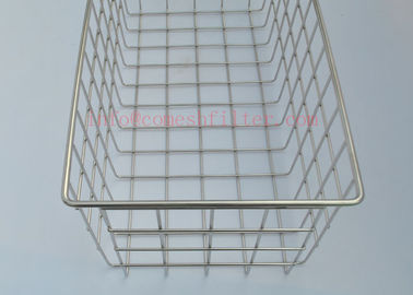 316 l Sterilization Trays Stainless Steel Basket For Surgical Instruments Medical Grade
