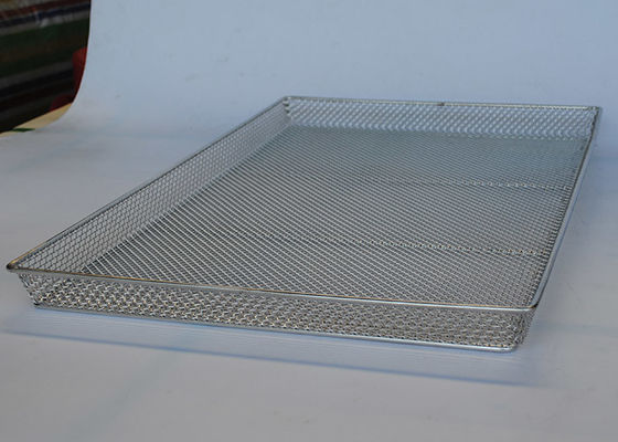 650mm X 460mm 1mm Wire Mesh Tray For Fruit Meat
