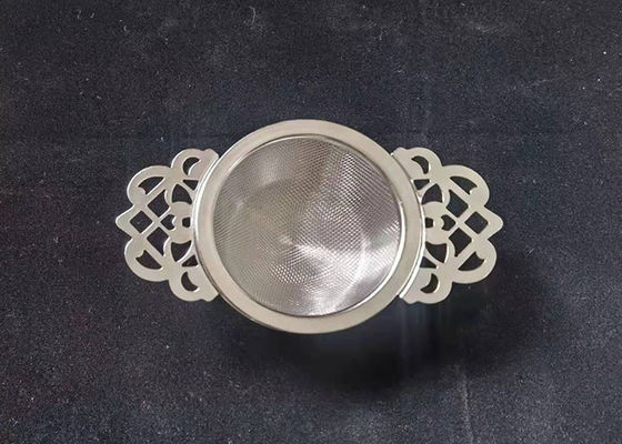 Lace Handle 304 Stainless Steel Tea Coffee Strainer Logo Customized