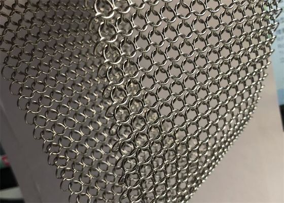 Good price 3.81mm 7mm Stainless Steel Ring Mesh Chainmail Mesh For Curtains Protective Suit online