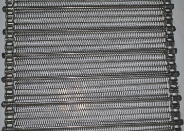 Good price 304 SS Flat Flex Wire Belt , Mesh Spiral Conveyor Belt For Food Processing online