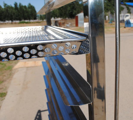 Good price Customizable Plate Fda Stainless Steel Rack Trolley Stray Pan online