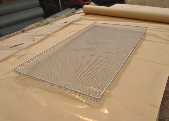 Good price Food Grade SS Oven Wire Mesh Tray For Food Baking , Polishing Processing online