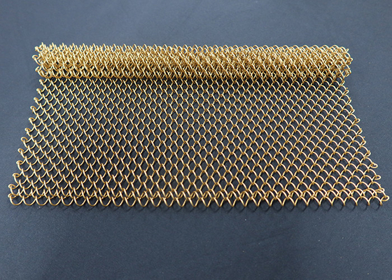 Good price 1.2mm Metal Mesh Drapery Decorative Wire Mesh Coil Drapery For Curtain online