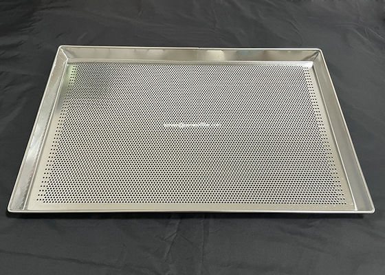 Good price Perforated Baking Stainless Steel Wire Mesh Tray Moistureproof For Drying online