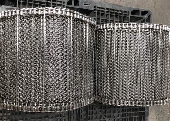 Good price Stainless Steel Chain Ss 304 Spiral Conveyor Belt Metal Balance Weave 180 Degree online