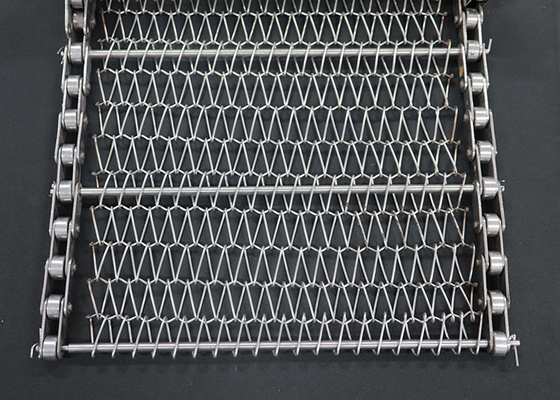 Good price Stainless Steel Woven Chain Flat Balanced Spiral Wire Weave Conveyor Mesh Belt online