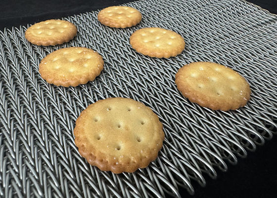 Good price Stainless Heat Resistant Stainless Steel Compound Balance Weave Wire Mesh Tunnel Oven Conveyor Belt For Biscuit Baking online