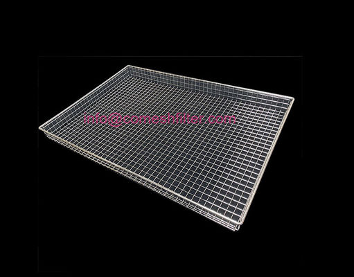Good price Stainless Steel 304 316 Ultrasonic Disinfection Wire Mesh Grill Food Tray Basket For Frying Steamer Sterilizing Washing online