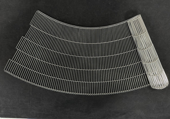 Good price 304 316 Stainless Steel Wire Food Pizza Oven Rod Ladder Chocolate Enrobing Chain Link Conveyor Belt online