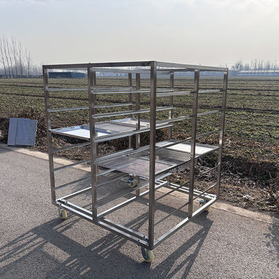 Good price Commercial Kitchen 6 Tier 304 Stainless Steel Sheet Pan Baking Tray Drying Rack Trolley online