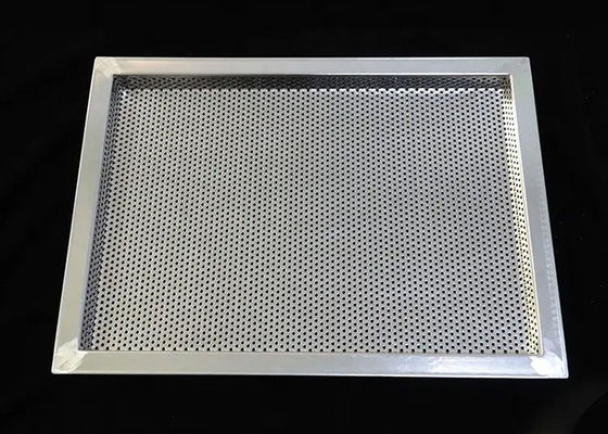 Good price Customized Size Stainless Steel 304 316 Metal Perforated Trays For Drying Cooling Freezing online
