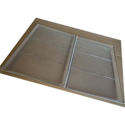 Good price Customized SS 304 316 Food Grade Stainless Steel Metal Woven Food Drying Mesh Tray Herbs Fruit Plants Dehydrator Tray online