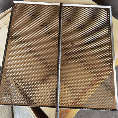Good price Custom Size 304 Stainless Steel Perforated Metal Mesh Flat Sheet Trays For Oven Baking online
