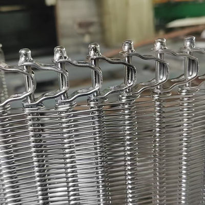 Good price Flexible Rod Conveyor Belt Stainless Steel Spiral Balanced Weave Wire Mesh Belt online