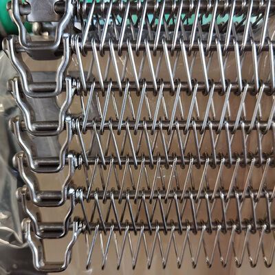 Good price 304 Stainless Steel Spiral Metal Wire Mesh Conveyor Belt for Quick-freeze Cooling Tower online