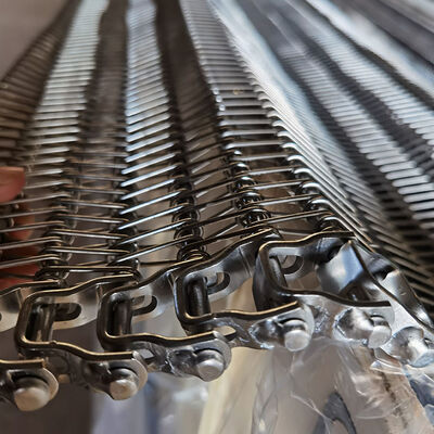 Good price Custom Size 304 Stainless Steel Spiral Grid Wire Mesh Conveyor Belt for Cooling Bread online