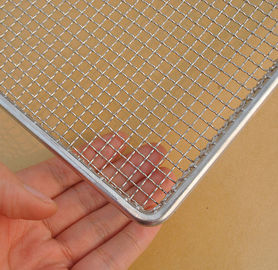 Good price Woven wire grill mesh basket for holding glass plate stainless steel 304 online