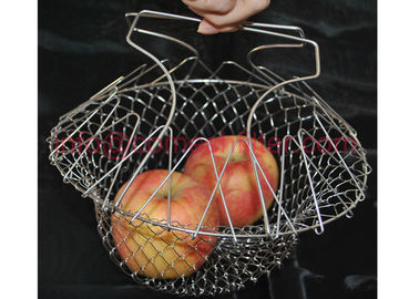 Good price Stainless Steel Chef Basket Colander For Deep Frying / Steaming / Boiling online