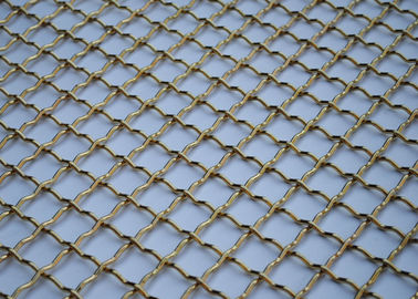 Good price Brass Crimped Wire Mesh Used For Interior Decoration Protection online