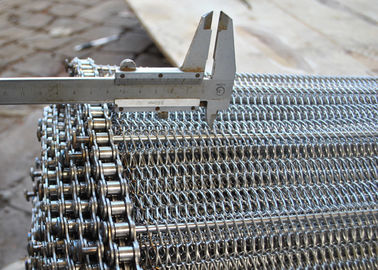 Good price 1.6m Stainless Steel Wire Mesh Conveyor Belt , Metal Mesh Conveyor Belt online