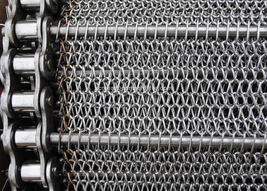 Good price Stainless Balanced Weave Wire Mesh Conveyor Belt With Chain , 10 - 30m / Roll online